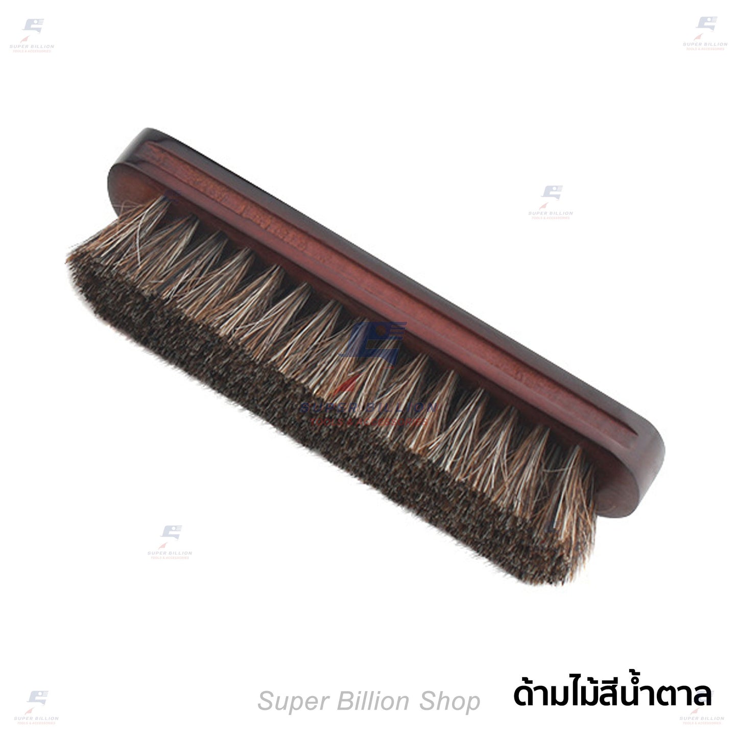 Genuine Horsehair Leather Brush – Soft Bristle Beech Handle for Bags, Shoes & Furniture