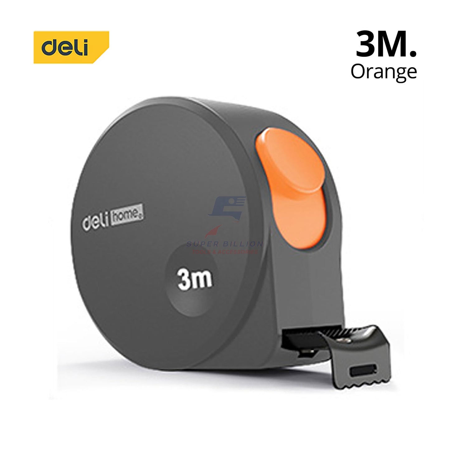 Deli Home Series Measuring Tape – 3m / 5m, Compact, Metric Only, Carbon Steel Blade