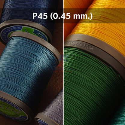 Amy Roke P45 Waxed Polyester Thread 0.45mm – 10m / 20m Cut Length for Leather Hand Stitching