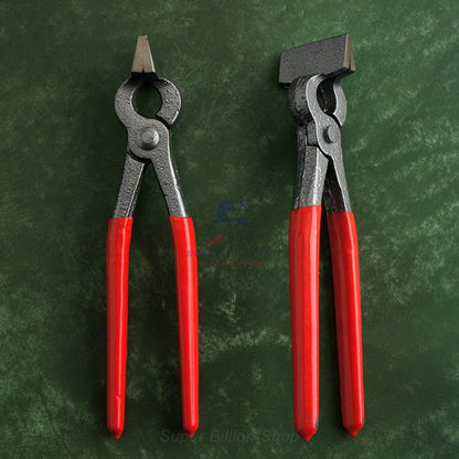 Leather Flat Nose Pliers  – Wide Jaw Leather Edge Pressing & Folding Pliers, Leathercraft Hand Tool