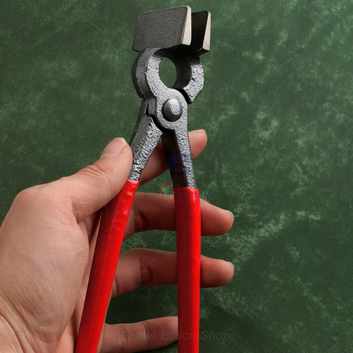 Leather Flat Nose Pliers  – Wide Jaw Leather Edge Pressing & Folding Pliers, Leathercraft Hand Tool