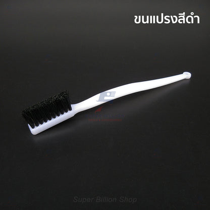 แปรงขนหมูอุตสาหกรรม สำหรับงานหนัง งานรองเท้า ปัดฝุ่น ทากาว ทำความสะอาดชิ้นงาน (แพ็คละ 2 ชิ้น/สี)