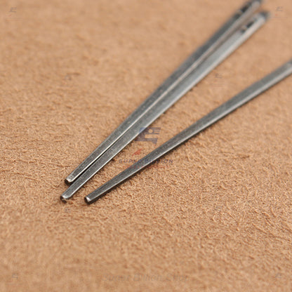 เข็มถักสายหนัง เข็มร้อยเชือกหนัง แบบ 1 รู และ 2 รู สำหรับงานเย็บหนัง งานแฮนด์เมด