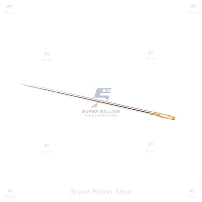 Hand Sewing Needles for Leathercraft – Large Gold Eye, No.120-081 - 10 Needles/Pack.