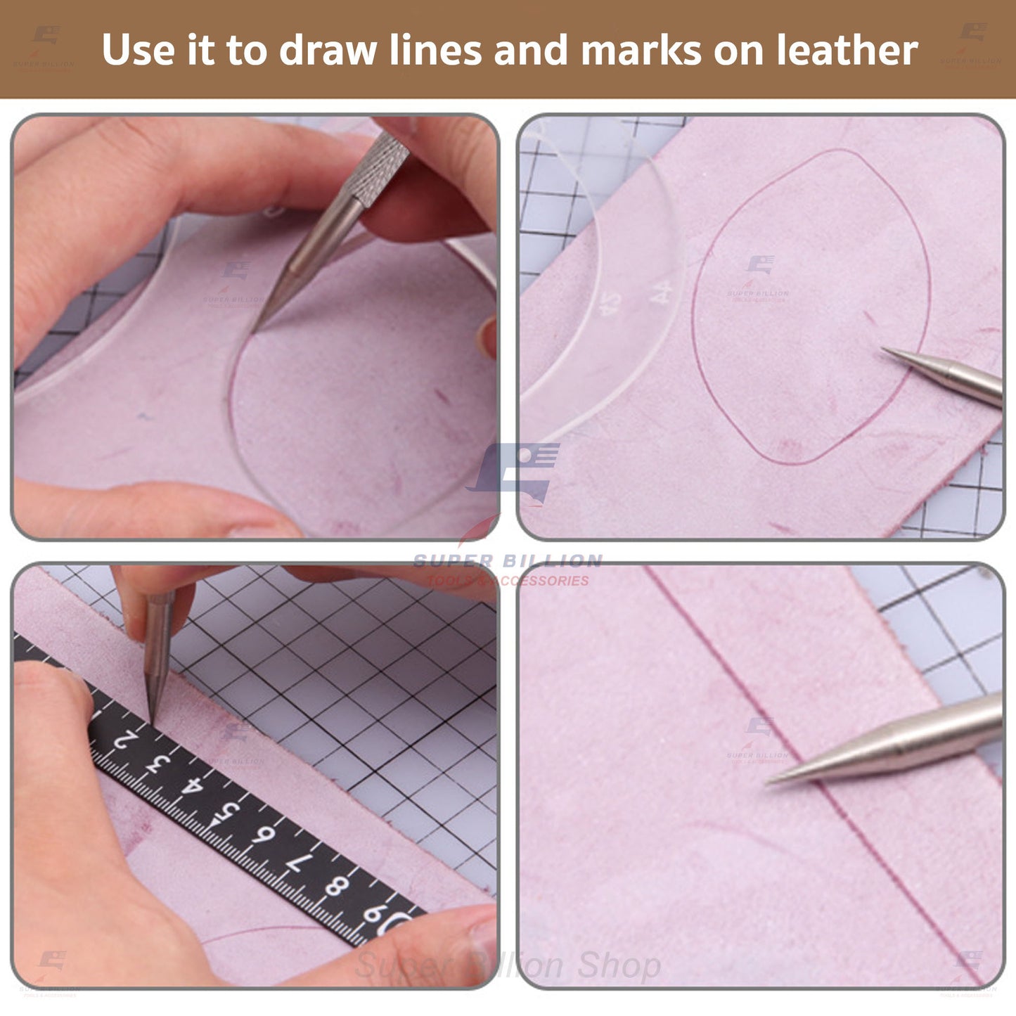 Stainless Steel Scriber Pen – Precision Marking Tool for Leather, Metal, Wood, DIY Craftwork