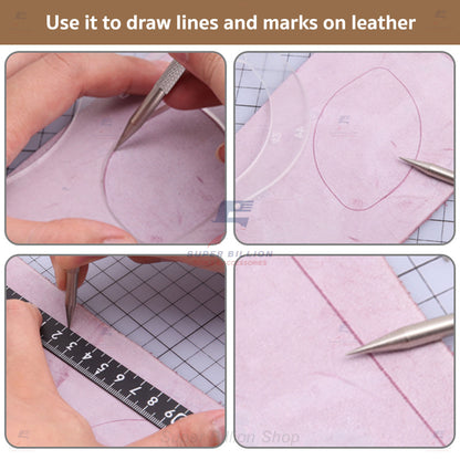 Stainless Steel Scriber Pen – Precision Marking Tool for Leather, Metal, Wood, DIY Craftwork