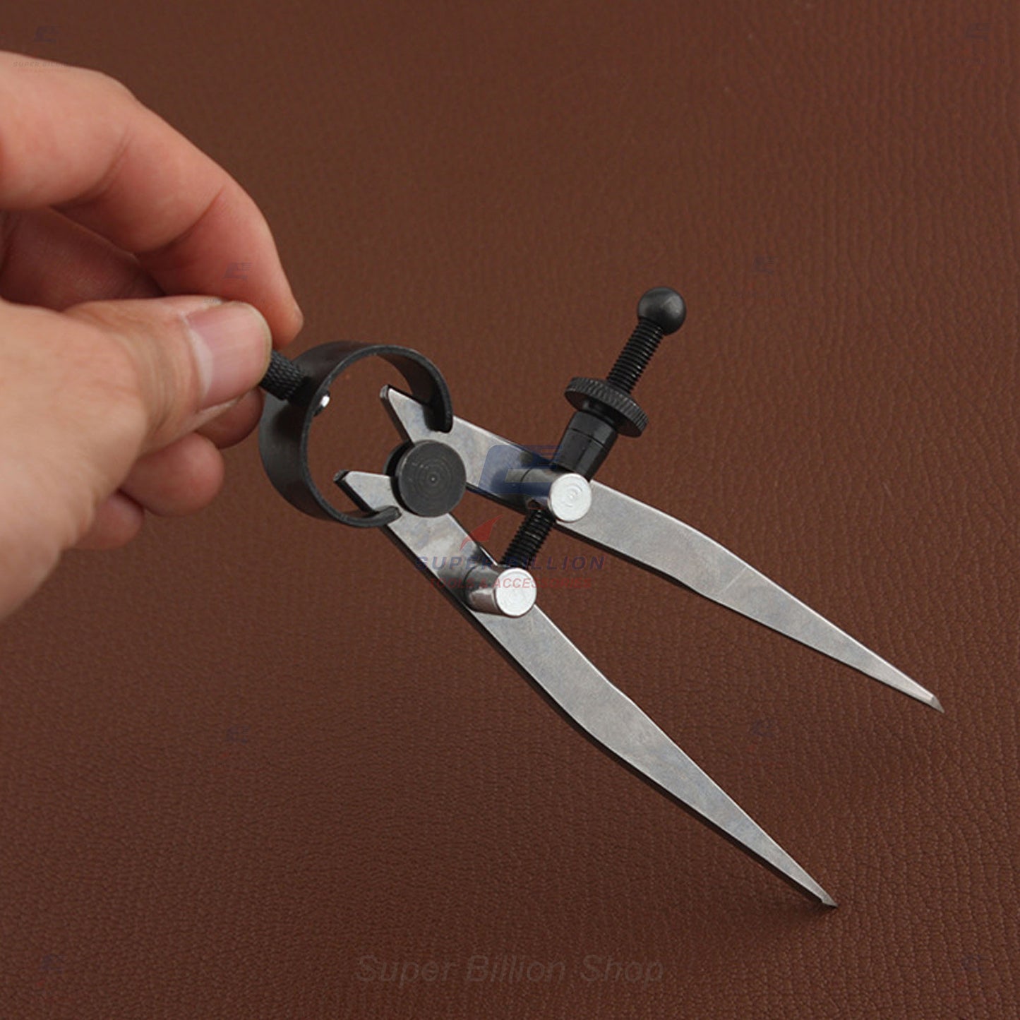 เวอร์เนียวัดระยะงานหนัง ปากแหลม 15 cm. แบบปรับสกรู | เครื่องมือทำงานหนัง วัดระยะขอบหนัง