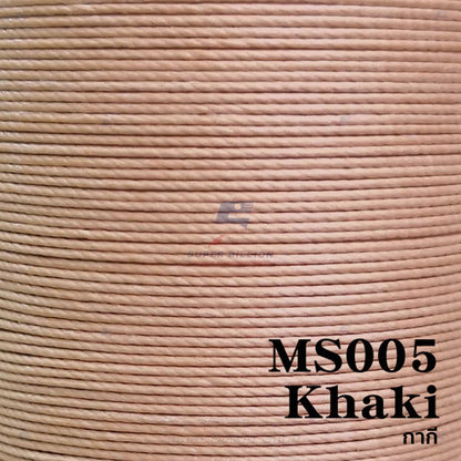 ด้ายลินินเคลือบแว็กซ์ ยี่ห้อ Meisi 0.45mm ยาว 8 เมตร ด้ายเกรดพรีเมียม ด้ายสำหรับเย็บหนัง Super Fine Waxed Linen Thread