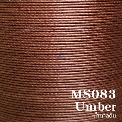 ด้ายลินินเคลือบแว็กซ์ ยี่ห้อ Meisi 0.45mm ยาว 8 เมตร ด้ายเกรดพรีเมียม ด้ายสำหรับเย็บหนัง Super Fine Waxed Linen Thread