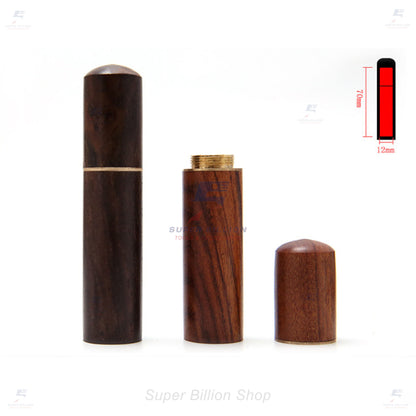 กระบอกไม้เก็บเข็ม เข็มเย็บหนัง เข็มงานปัก งานฝีมือ ดีไซน์หรู วัสดุไม้จันทน์แท้