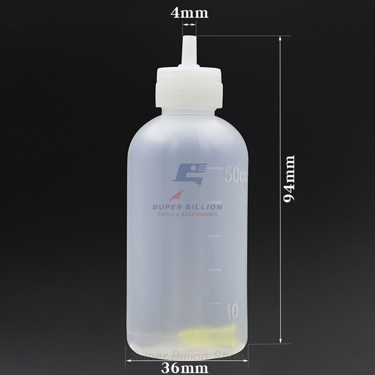 50ml Needle Tip Applicator Bottle – Precision Glue Dispenser, Squeeze Bottle with Metal Needle Tip