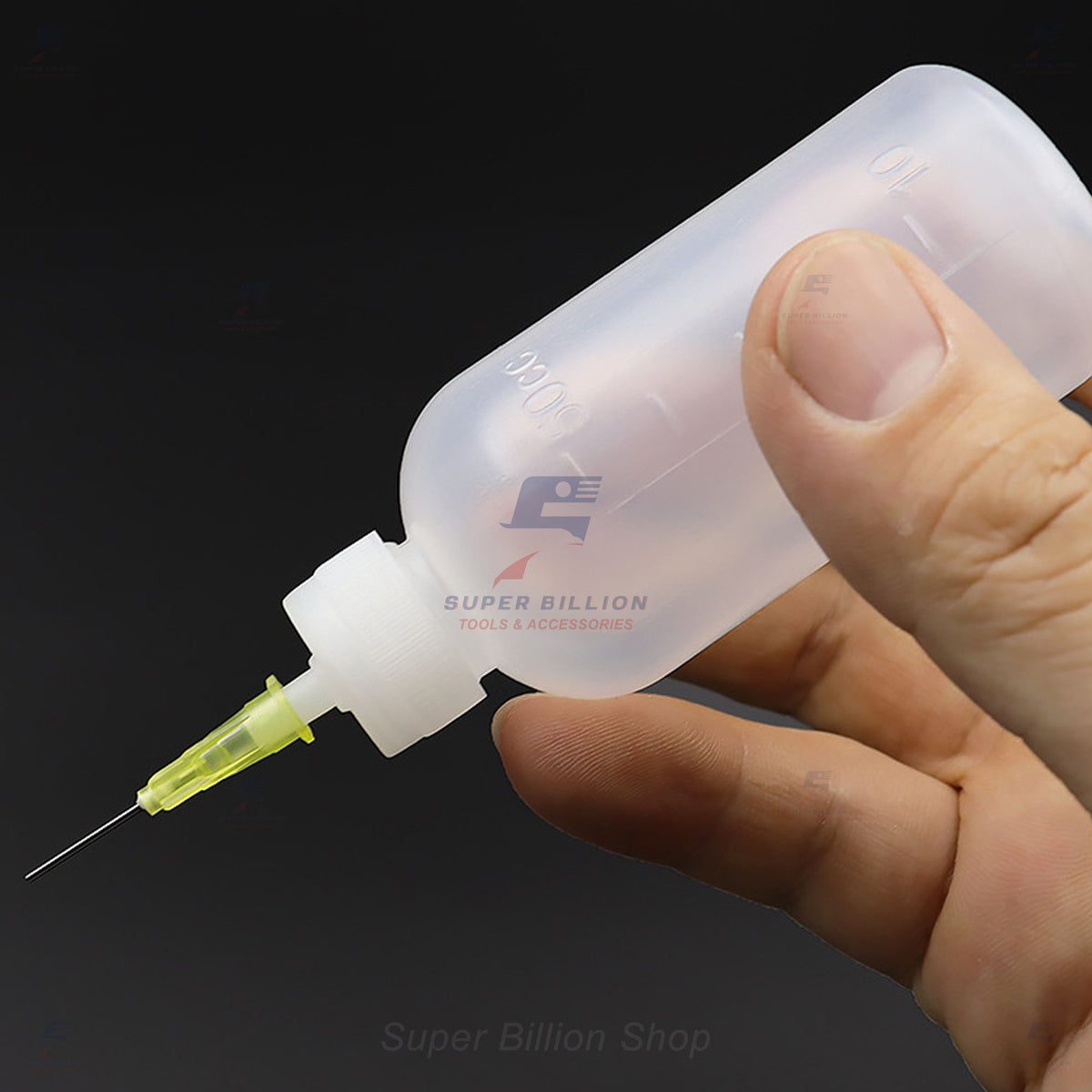 50ml Needle Tip Applicator Bottle – Precision Glue Dispenser, Squeeze Bottle with Metal Needle Tip