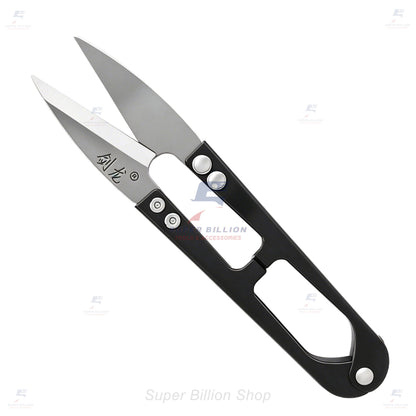 Carbon Steel Thread Snips 108mm – Sharp Thread Cutting Scissors, Sewing Thread Clipper for Leathercraft, Embroidery & DIY