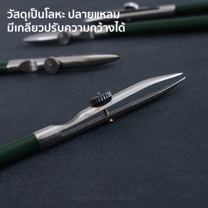 ปากกาทาขอบหนัง ปลายปากเป็ด โลหะปรับได้ สำหรับงานเครื่องหนัง DIY