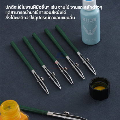 ปากกาทาขอบหนัง ปลายปากเป็ด โลหะปรับได้ สำหรับงานเครื่องหนัง DIY