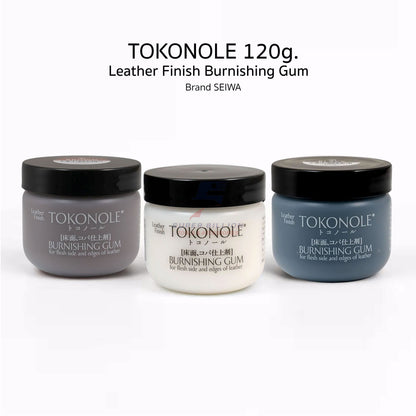 น้ำยาขัดขอบหนัง Seiwa Tokonole Burnishing Gum 120g. ขัดขอบให้เรียบเนียน นำเข้าจากญี่ปุ่น